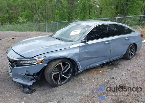 2022 Honda Accord Sport из США, поврежденный, VIN 1HGCV1F39NA092301